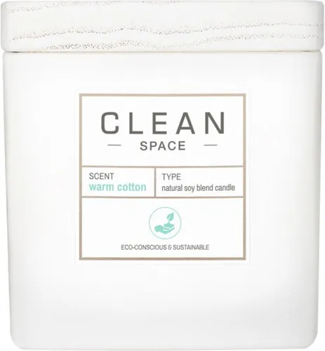 Clean - Warm Cotton Duftkerze 227g - Kerzen & Teelichter, verleiht jedem Raum einen frischen, sauberen Duft mit dem beruhigenden Aroma von warmer Baumwolle.