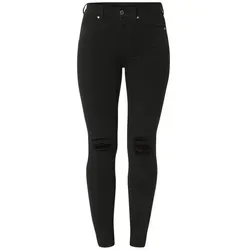 Dr. Denim Damen Skinny Jeans Lexy – Schwarz mit Ripped Knees - Super Skinny Passform aus elastischem Stretch-Denim für höchsten Komfort und perfekte Passform, ideal für modische Outfits.