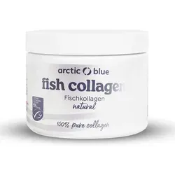 Arctic Blue Kollagen - Hochwertiges arktisches Fisch Collagen (natur) 150g - Nahrungsergänzungsmittel mit geschmacksneutralem Fischkollagen aus wildem norwegischem Kabeljau. Unterstützt die Kollagenproduktion und eignet sich ideal für Sportler.