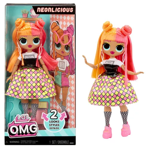 L.O.L. Surprise! OMG Modepuppe - Neonlicious - Mit Zahlreichen Überraschungen, Einschließlich Wandelbarer Mode und Fabelhaften Accessoires - Ideal für Kinder ab 4 Jahren