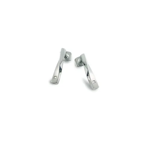 Boccia Titanium Jewelry 05035-02 Ohrstecker - Elegante Ohrstecker aus Titan mit funkelndem Diamanten, perfekt für stilbewusste Menschen, die langlebigen Schmuck schätzen.