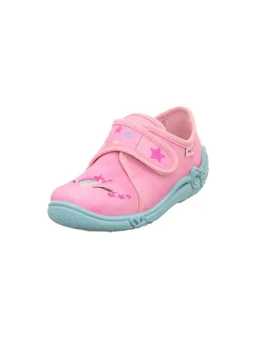 Superfit BELINDA Rosa 5520 – Robuste Kinderschuhe - Hochwertige Kinderschuhe aus strapazierfähiger Baumwolle mit praktischem Klettverschluss. Ideal für drinnen und draußen, die Sohle färbt nicht ab und sorgt für sicheren Halt.