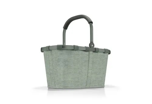 Reisenthel Carrybag Frame TWIST SAGE - Eleganter Einkaufskorb mit Aluminiumrahmen, robust und ideal für Wochenmärkte und spontane Einkäufe