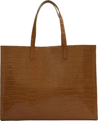 Ted Baker Shopper Croc Effect Icon Bag - Modischer Ted Baker Shopper in Krokodillederoptik, geräumiges Hauptfach für DIN A4, ideal für den Alltag, mit nachhaltigen Materialien und stilvollem Design.