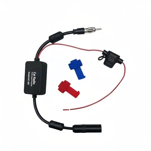 AURUM Antennenverstärker Auto, Autoantenne mit Verstärker für DAB+ FM Radio, autoradio dab verstärker Universal für Kfz LKW SUV Boot, 25dB Hochverstärkung, Niedrigrauschen