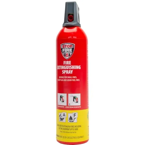 XENOTEC Premium Feuerlöschspray - 750ml – Stopfire – Autofeuerlöscher – REINOLDMAX – wiederverwendbar – geeignet für Fettbrände