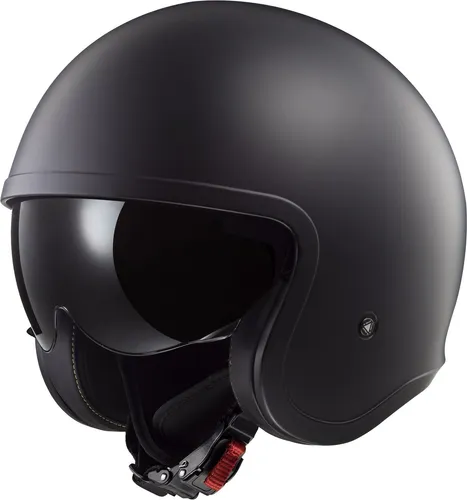 LS2 OF599 Spitfire II Solid Open Face Helm - Motorradhelm im Jethelm-Stil mit integrierter Sonnenblende für optimalen Schutz und Komfort beim Fahren.