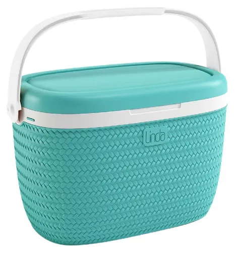 Adriatic Kühlbox Linda - türkis - 18 l - Farbenfrohe Spielzeug Kühlbox für Kinder, 18 l Fassungsvermögen, ideal für Picknick und Spiele im Freien. Robustes, leichtes Material und verspieltes Design sorgen für Spaß und einfache Handhabung.