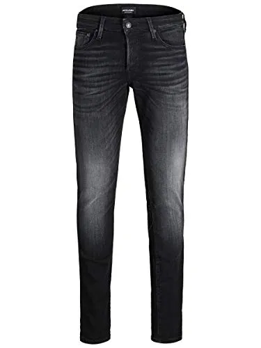 JACK & JONES Herren Jjiglenn Jjicon Jj 557 50sps Noos Jeans - Stylische Slim-Fit Jeans im Low-Rise mit Tapered-Beinschnitt, ideal für einen modernen Look und angenehmen Tragekomfort.