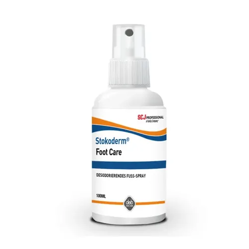 Pflegebalsam SC Johnson Stokoderm Foot Care 100 ml Desodorierendes und pflegendes Fußspray SFC100ML