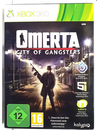 Omerta - City Of Gangsters für Microsoft Xbox 360 - Strategie-Spiel von Kalypso Media Group, erlebe das Gangsterleben in den 1920er Jahren, USK ab 12 Jahren, ideal für Fans von Taktik und Management