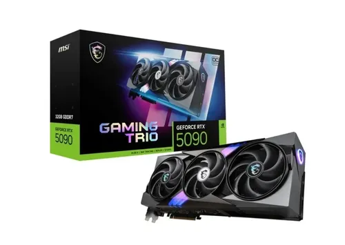 MSI GeForce RTX 5090 32G GAMING TRIO OC - Grafikkarten mit 32 GB GDDR7, bietet herausragende Gaming-Performance und Unterstützung für 4K-Gaming mit 1x HDMI und 3x DP.