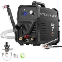 STAHLWERK Plasmaschneider CUT 50 P – 45 Ampere, 15 mm Schneidleistung - Leistungsstarker Plasmaschneider für präzise Schnitte in verschiedenen Metallen. Ideal für den professionellen Einsatz mit einem kompakten Design und umfangreichem Zubehör.