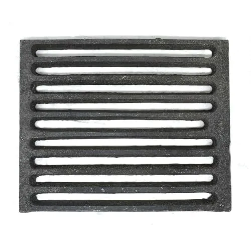 SEZAM Gusseisen Ofenrost 28 x 23 cm - Sonstiges Kaminzubehör, robustes Gusseisen für optimale Wärmeverteilung und Langlebigkeit, ideal für Öfen und Kaminöfen.