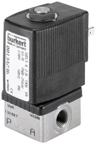 Bürkert Direktgesteuertes Ventil 126081 6013 230 V/AC G 1/8 Muffe Nennweite (Details) 3mm 1St.