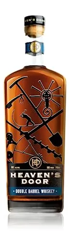Heaven's Door DOUBLE BARREL WHISKEY 50% Vol. 0,7l - Exklusiver Whisky mit 50% Vol., kreiert in Zusammenarbeit mit Bob Dylan. Genießen Sie die komplexen Aromen von Karamell und Eiche, perfekt für Kenner und Sammler.