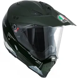AGV AX-8 Dual Evo Wild Frontier Integralhelm, grün, Größe 2XS - Motorradhelm für Straßen- und Offroad-Fahren, extrem vielseitig und in 3 Außenschalengrößen erhältlich.