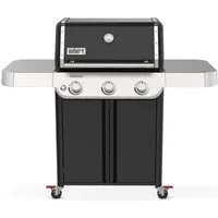 Gasgrill Genesis E-315 schwarz - Gasgrill mit 11,4 kW Leistung und großzügiger Grillfläche von 3.310 cm², ideal für perfekte Grillabende im Garten.