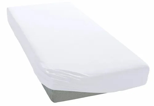 Otto Home Spannbettlaken "BLACKBERRY in BASIC und PREMIUM Qualität, 100% Baumwolle", weiß, B/L: 180cm x 200cm, 1 Stk., Jersey (110 g/m²), 180x200 28cm