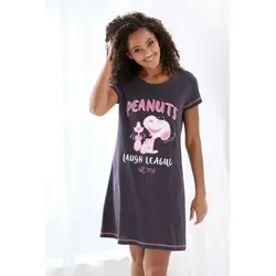 PEANUTS Nachthemd mit Snoopy Druck grau 32/34
