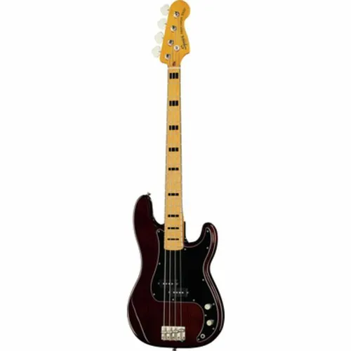 Squier CV 70s P Bass MN WN - Bassgitarre mit vintage Klangcharakter; Präzisions E-Bass aus Nato mit Ahornhals und -griffbrett, ideal für authentischen Sound und Spielkomfort.