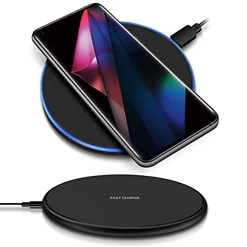 QI Wireless Ladestation kompatibel für Gigaset GX6 Pro GX4 Pro GS3 GS4 GS5 Kabellos Charger Induktives Universal Schnellladegerät, Farben:Schwarz