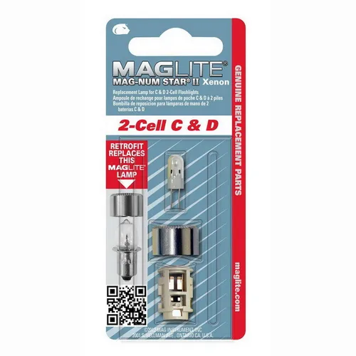 MAGLITE® LMXA201 Magnum Star II Xenon Ersatzleuchtmittel - Ersatzbirne für Taschenlampen, sorgt für helles Licht und verlängert die Lebensdauer Ihrer MAGLITE® Taschenlampe.