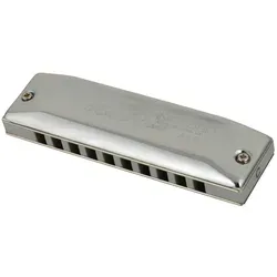 HOHNER Mundharmonika Meisterklasse MS C - Diatonisch, 20 Stimmzungen mit Aluminium Kanzellenkörper, inkl. 30 Tage Free Lessons und Pocket Guide, Made in Germany