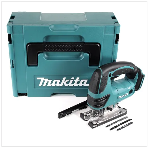 Makita DJV 180 ZJ 18V Stichsäge im Makita Koffer - Sägen: Leistungsstarke Akku-Stichsäge mit 18V Li-Ion Technologie, ideal für präzise Schnitte in Holz, Kunststoff und Metall, inklusive praktischem Makpac Koffer.