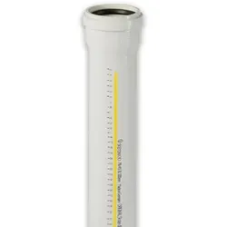 Schallgedämmtes Abwasserrohr mit einseitiger Muffe (Ausführung: DN 78 L=250 mm)