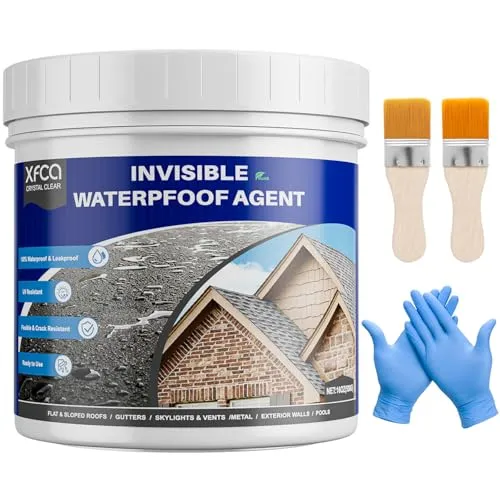 Transparente Wasserdichte Beschichtung 500g – Ideal für Innen- und Außenanwendungen - Diese innovative Dichtungsmasse härtet zu einer unsichtbaren, wasserdichten Membran aus. Perfekt für Heimwerker und Profis, bietet sie zuverlässigen Schutz gegen Feuchtigkeit auf verschiedenen Oberflächen.