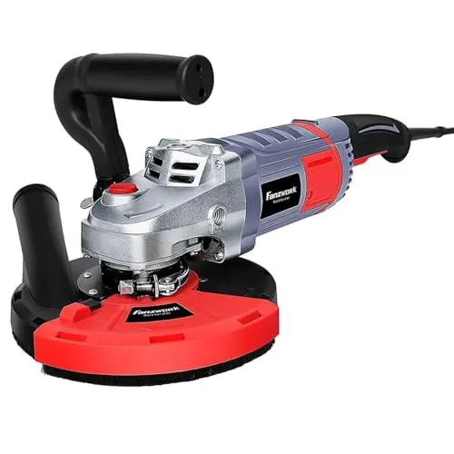 FANZWORK Betonschleifer Set mit Diamantschleiftopf und Absaughaube - Schleifmaschinen: Leistungsstarker 2000W Motor und 180mm Schleifteller für effizientes Arbeiten, inklusive optimaler Staubabsaugung für ein sauberes Umfeld.