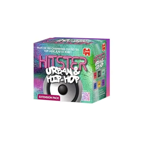 Hitster Extension - Genre Urban & Hip Hop - Jeu de Société Adulte Musical - Jeu de Plateau, de Cartes et Quiz Musical - 150+ Chansons RNB & Rap - en Famille et Entre Amis- 2 à 10 Joueurs - Édition FR