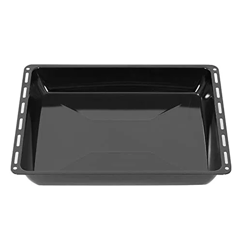 ICQN Backblech 422 x 370 x 45 mm, Fettpfanne für Backofen und Herd, Emailliert, (1-St), Passend für ELECTROLUX, AEG, IKEA, ZANUSSI, JUNO, Kratzfest & Rostfrei