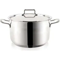ORION Kochtopf Stahltopf 0,7l mit Deckel, Induktion - Edelstahltopf 18/10, ideal für alle Herdarten, energiesparend und perfekt für gesundes Kochen mit minimalem Fett. Spülmaschinenfest und professionell einsetzbar.