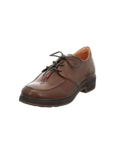 Think COGITA Damen Halbschuhe, chromfrei gegerbte Nachhaltigkeit in Espresso 3010, Größe 38.5 EU - Damen-Schnürhalbschuhe, umweltfreundlich und stilvoll für bewusste Mode-Liebhaberinnen.
