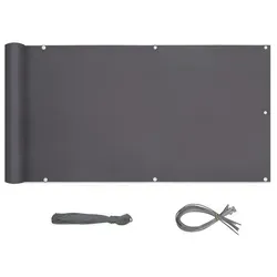 Sekey Balkonsichtschutz Meterware 75cm hoch - Wetterfester Sichtschutz für Balkon und Terrasse, blickdicht und bietet 100% Privatsphäre mit einer Breite von bis zu 400 cm.