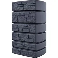 Prosperplast Zbiornik Tower Stone - 500 L Regenwassertank, Anthrazit