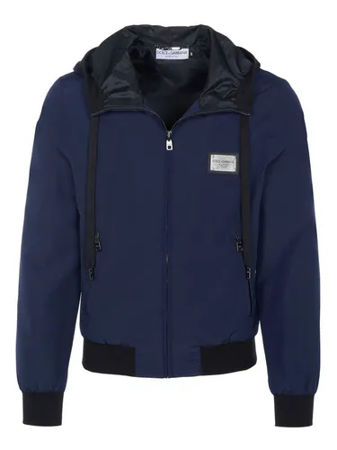 DOLCE & GABBANA Kurzjacke in Navy Blau - Elegante Kurzjacke aus 100% Polyester, ideal für stilvolle Outfits und vielseitig kombinierbar. Perfekt für jeden Anlass.