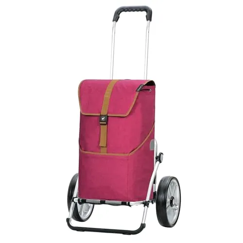 ANDERSEN Royal Shopper Auke - 46L Einkaufstrolley mit Rucksackfunktion - Multifunktionaler Einkaufstrolley mit leichtem Aluminiumgestell, abnehmbarer Tasche und leisen Flüsterrädern. Ideal für den täglichen Einkauf, kompakt und praktisch im Handling.