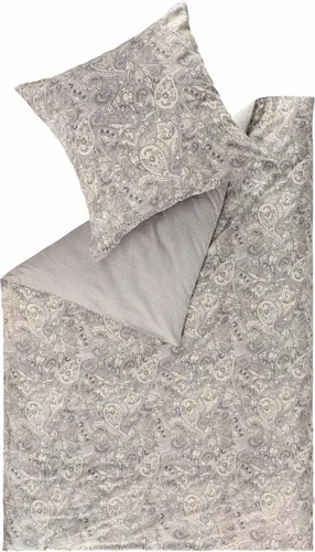 Esprit SALMLO Bettwäsche 135 x 200 cm - Elegante Satin-Bettwäsche aus 100% nachhaltiger Baumwolle, mit lebhaftem Paisleymuster und pflegeleicht bei 60°C – für stilvollen Schlafkomfort.