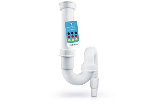 Bächlein Siphon flexibler Röhrensiphon für Küchenspüle, Made in Germany