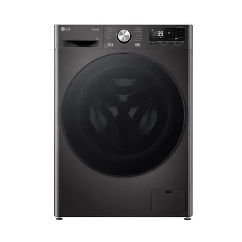 LG F2V7SLIM9B 9 kg Frontlader Waschmaschine - Waschmaschine mit TurboWash 360° für schnelles und schonendes Waschen, ausgestattet mit AI DD und Steam-Funktion für optimale Pflege Ihrer Wäsche.