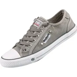 Dockers Slip-On Sneaker Größe 44 - Bequemer Freizeitschuh mit elastischer Zierschnürung, ideal für lässige Outfits und einfachen Einstieg, Farbe: taupe