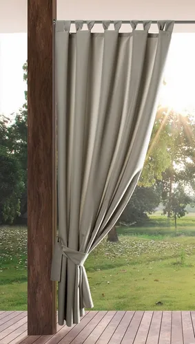 Eurofirany Garden Outdoorvorhang 155x200 cm - Wetterfester Outdoorvorhang für Terrasse und Pavillon, schützt vor UV-Strahlung und neugierigen Blicken. Pflegeleicht und waschbar, ideal für jedes Wetter.