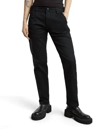 G-STAR Chinohose Kate Chino Boyfriend schwarz 29 - Stoffhosen mit bequemer Boyfriend-Passform, aus hochwertiger Baumwolle mit Elasthan für optimalen Tragekomfort und eine moderne, lässige Optik.