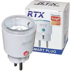 RTX Zigbee Tuya 3-in-1 Steckdose mit Energiemessung - Intelligente Steckdose mit ZigBee-Repeater-Funktion zur Reichweitenerweiterung. Messen Sie den Energieverbrauch und steuern Sie Geräte bequem über die Tuya App. Ideal für Ihr Smart Home!