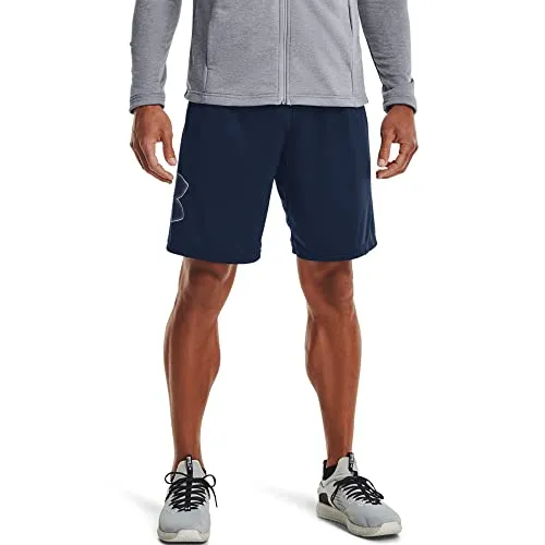 Under Armour Tech Graphic Short academy steel 4XL - Laufshorts für Herren aus ultraweichem UA Tech-Gewebe, das schnell trocknet und angenehm kühl hält. Ideal für Sport und Freizeit.