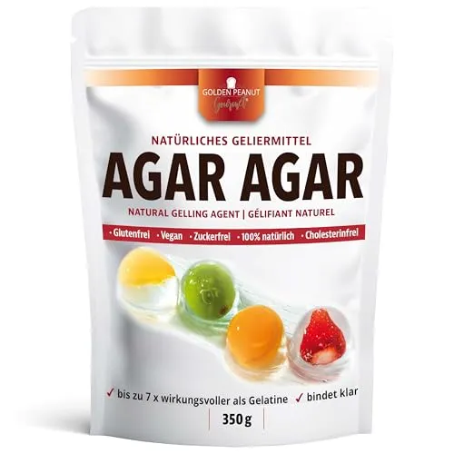 Agar Agar Pulver 350g - Pflanzliches Geliermittel - Agar Agar Pulver, ideal zum Verdicken und Gelieren, aus hochwertigen pflanzlichen Zutaten, perfekt für vegane Rezepte und in der Lebensmittelabteilung erhältlich.
