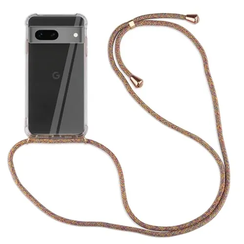 betterfon Hülle Kompatibel mit Google Pixel 8 Pro | Handykette Smartphone Halskette Hülle mit Band | Handyhülle mit Kordel zum Umhängen Kompatibel für Pixel 8 Pro | Rainbow